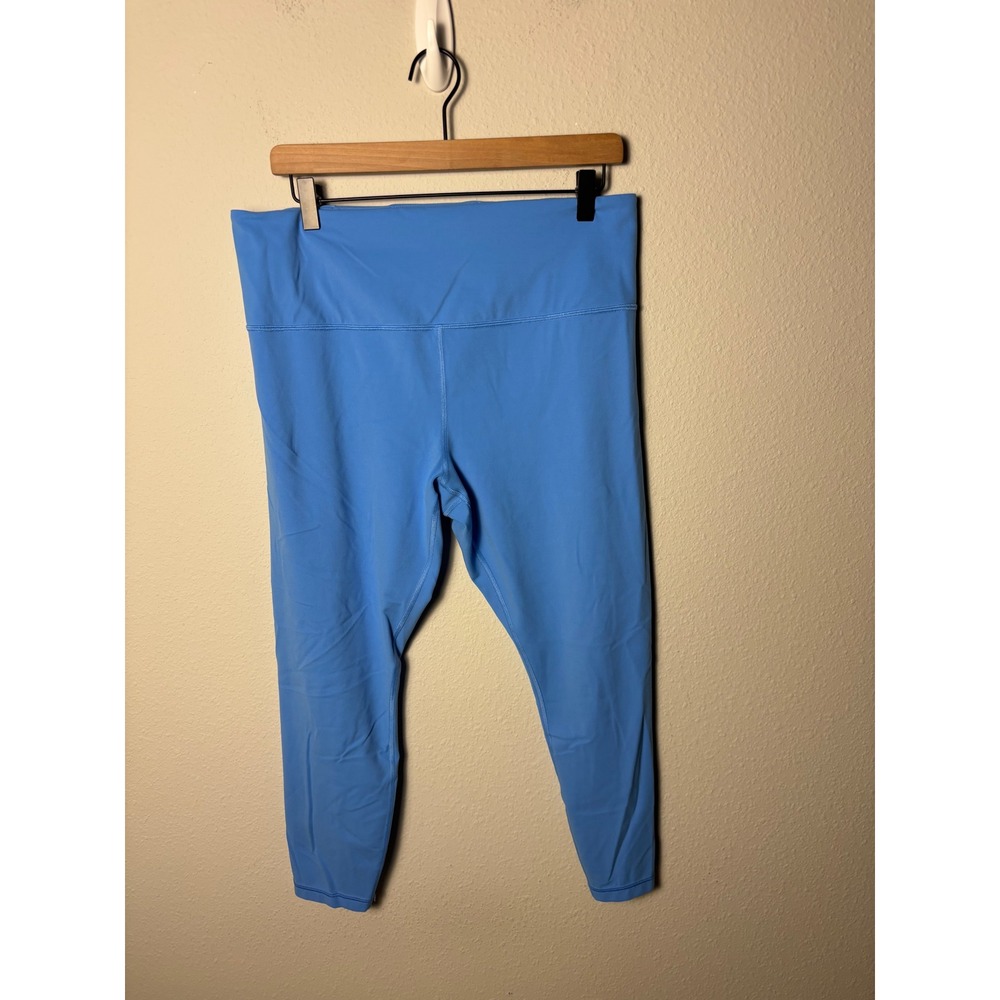 Athleta Ultra High Rise Elation 7/8 Tight Blue Yoga Leggings XL